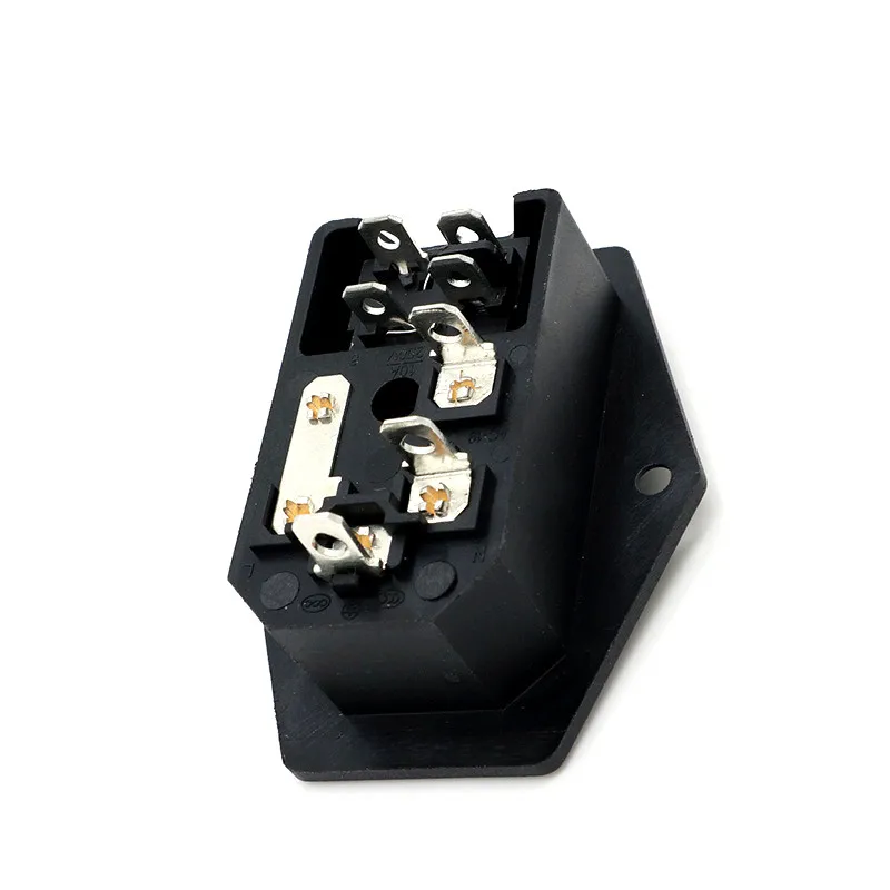 С предохранителем 10А! Красный зеленый черный кулисный выключатель с плавким C14