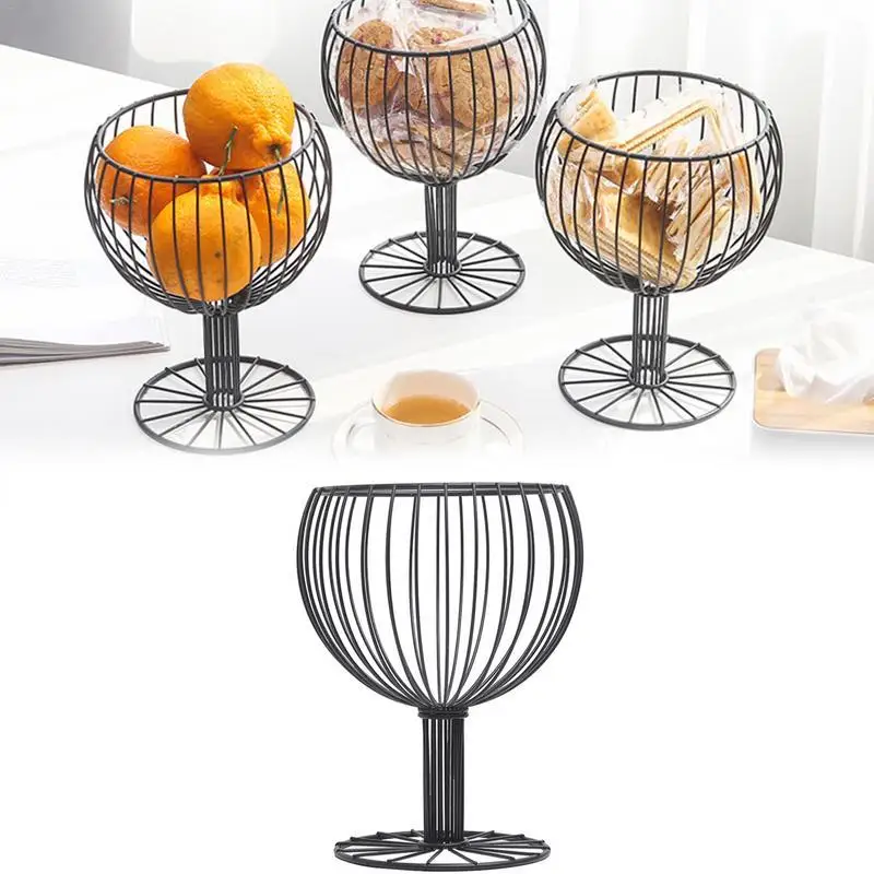 Полой Металлической винной Стекло Форма корзина для фруктов из простой бытовой