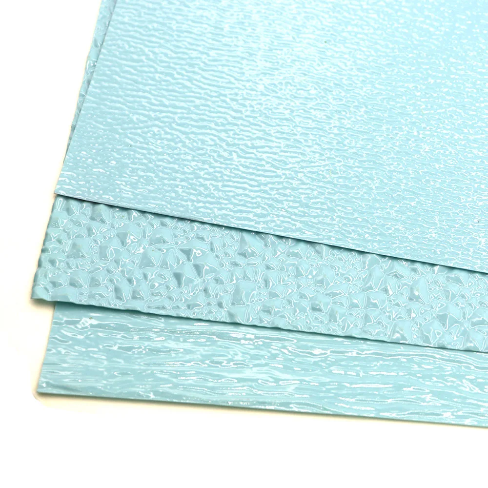 4 шт. DIY ПВХ имитация волны воды синий цвет узор здание озеро водная волна пленка