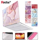 Redlai для MacBook Air 13-дюймовый чехол A1932 A2179 2020 M1 Pro 16 13 дюймов Сенсорная панель A2141 A2338 A2289 геометрический мраморный жесткий чехол