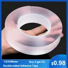 Нано-лента 1235 м, водонепроницаемая настенная наклейка, двухсторонняя лента, прозрачная бездорожья, съемная прочная клейкая лента, домашняя Gekkotap