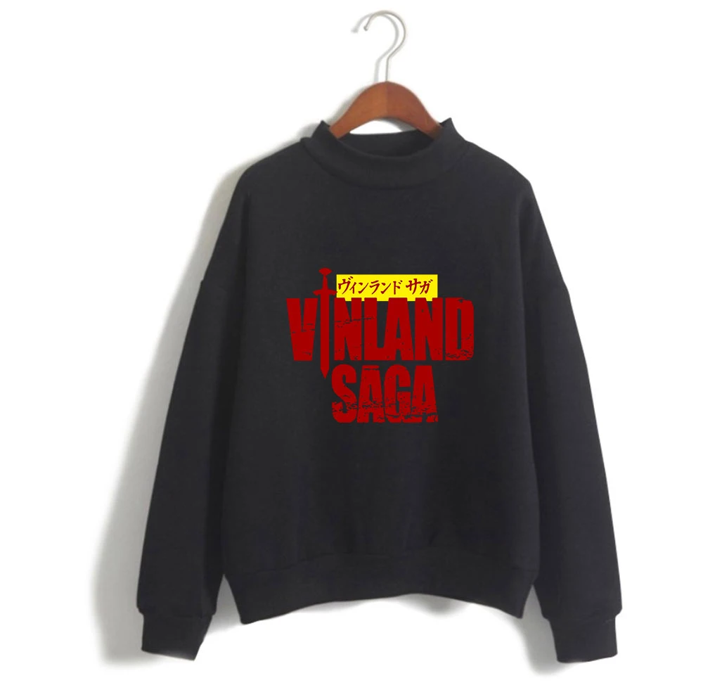 

Vinland Saga Anime Fashion Turtleneck Sweatshirts Women Men Long Sleeve Sweatshirts Hot Sale Casual Pullover Clothes