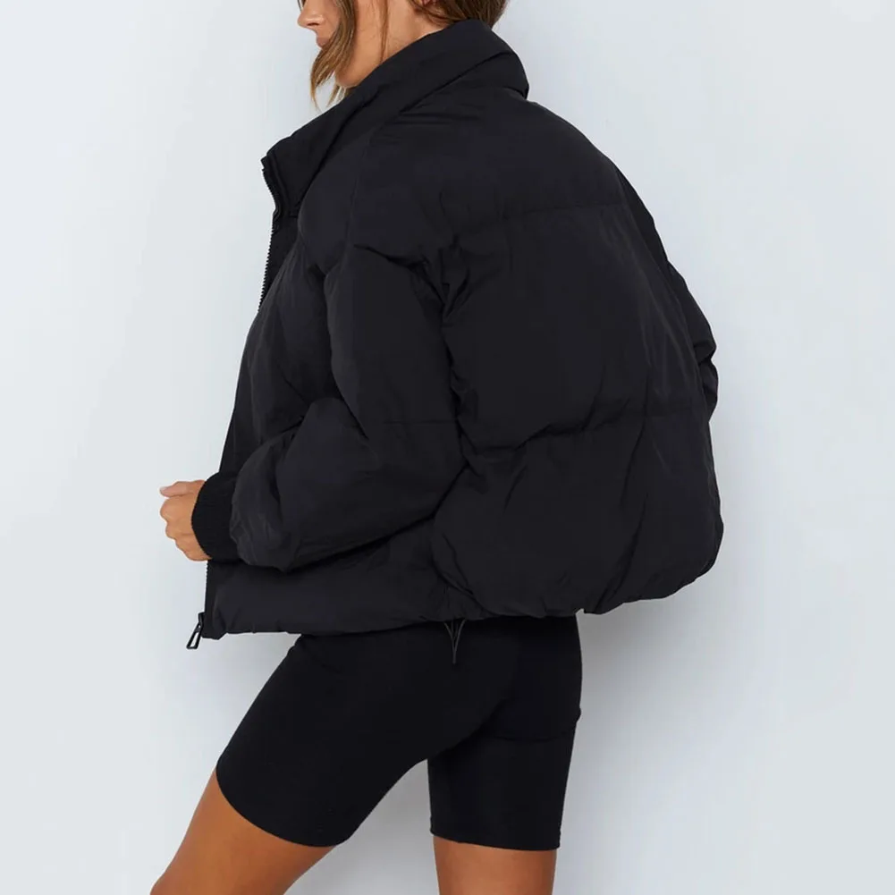 

Zipper Winter Warm Winter Coats Women And Jackets Solid Color Turn Down Collar Autumn Ladies Fashion Coat Jacket For Women 2020