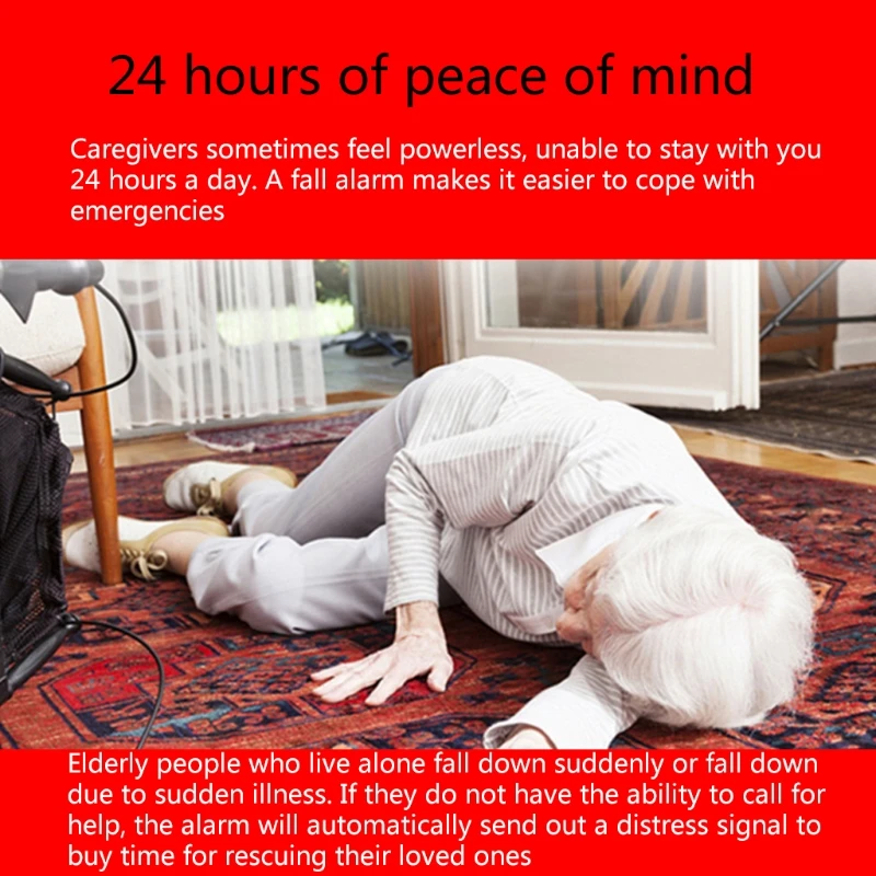 

WIFI SOS Button for Elderly RF 433mhz Button Emergency Alarm Wirelss Watch W3JB