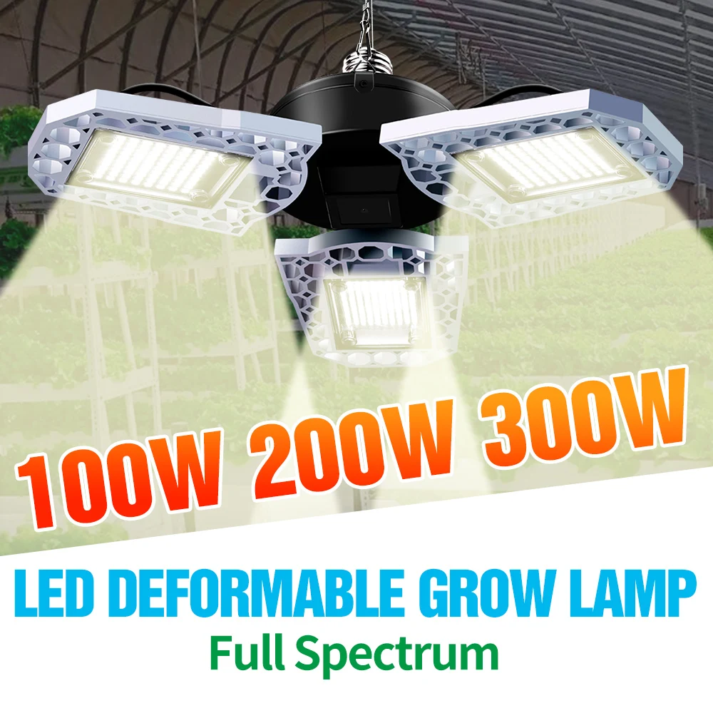 

220V LED Plant Grow Lamp E27 LED Grow Bombilla E26 Flower Seeds Lampara LED Greenhouse Phyto Light Bulb 100W 200W 300W Grow Box