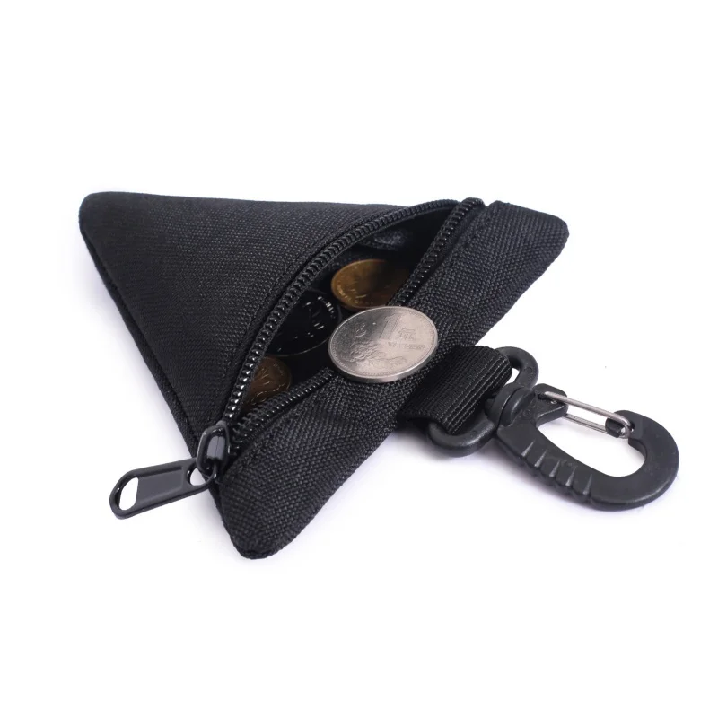 

EDC Outdoor Molle Pouch Wallet Waterproof Portable Travel Zipper Waist Storage Triangle Bag for Outdoor Camping Hiking
