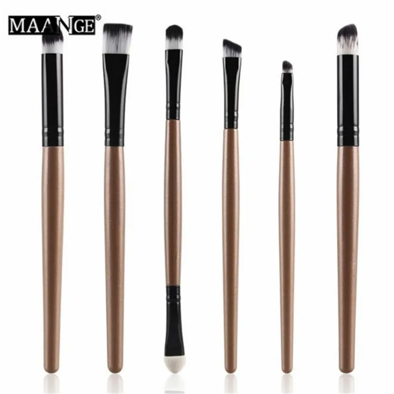 6 шт. кисти для макияжа губ теней век|Аппликатор век| |