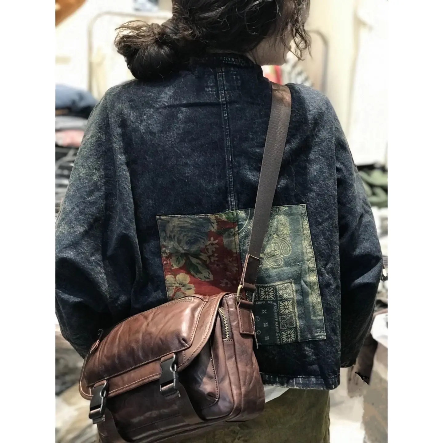 

Women 's Cowboy Coat 2021 New in Spring And Autumn Loose Casual Retro Artistic National Style Top Women