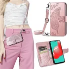 Чехол-книжка для Oneplus 7, 7t Pro, 8T, с ремешком на шею и отделением для карт