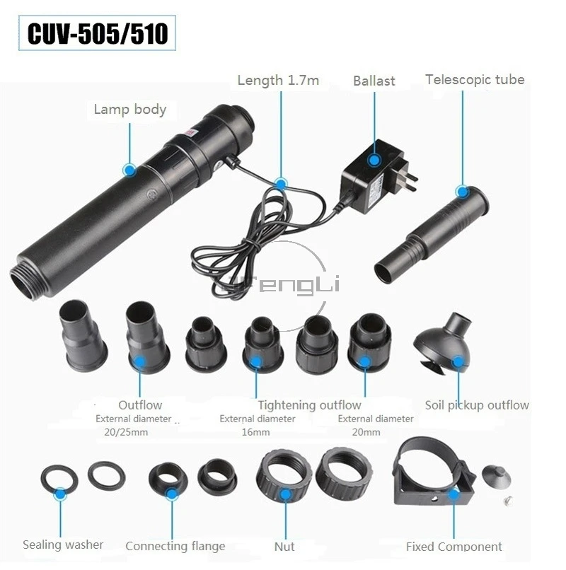 SUNSUN CUV303 305 505 510 УФ бактерицидные лампы для аквариума