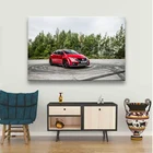 Настенная картина для украшения гостиной и дома, Постер honda red standard civic, Классическая абстрактная живопись