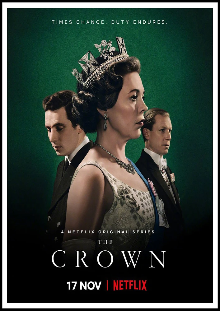 The Crown Season 3 американская ТВ-серия ретро винтажная наклейка домашнее искусство