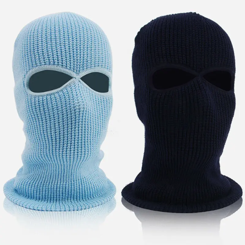 Маска для лица велосипеда лыжная маска с тремя отверстиями Балаклава вязаная