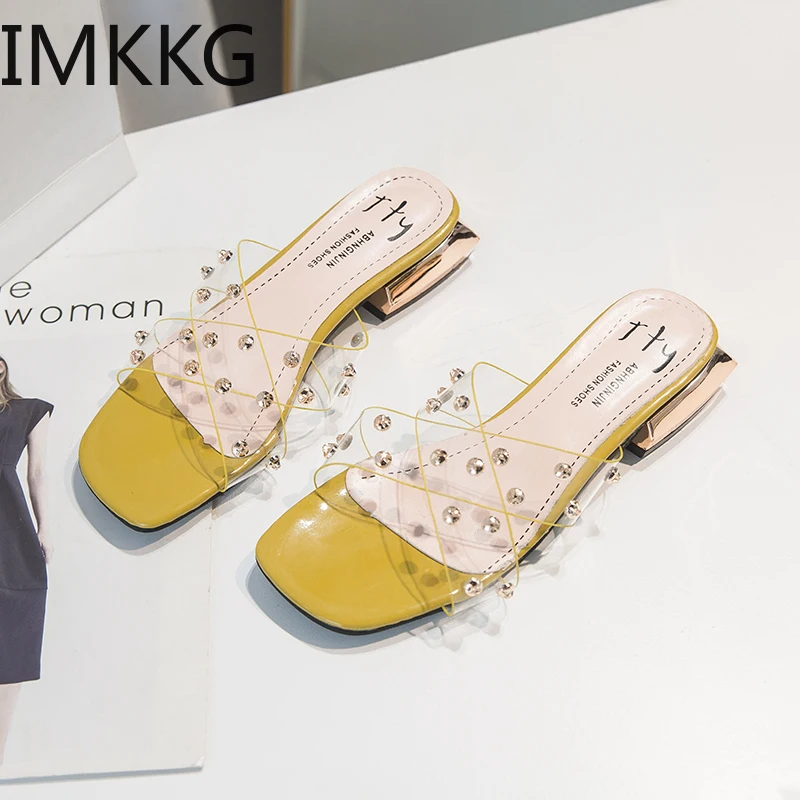 2020 Прозрачная женская летняя обувь прозрачные свадебные сексуальные милые