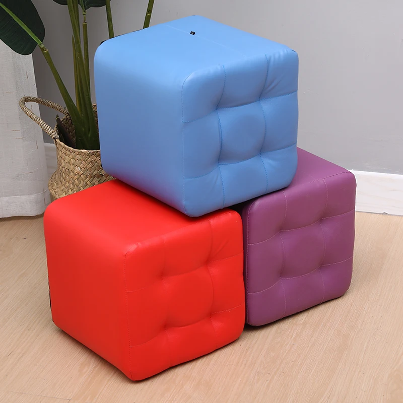 29cm 35cm Household fashion living room sofa leather stool creative small bench couch sex chair foot stools Synthetic Leather |