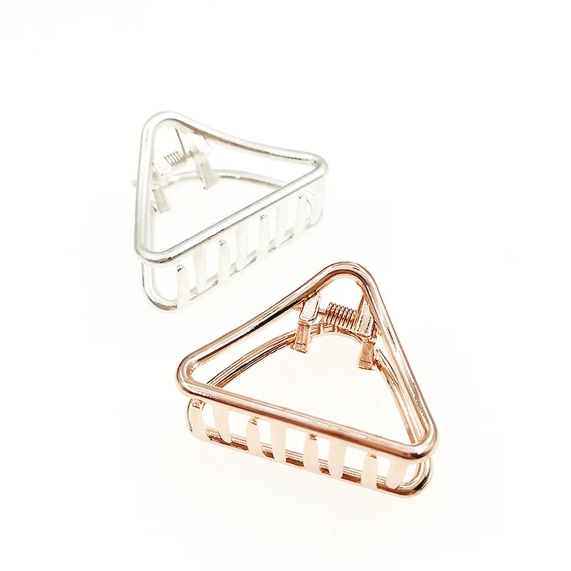 Женские Геометрические заколки для волос однотонные заколки-крабы в стиле ретро