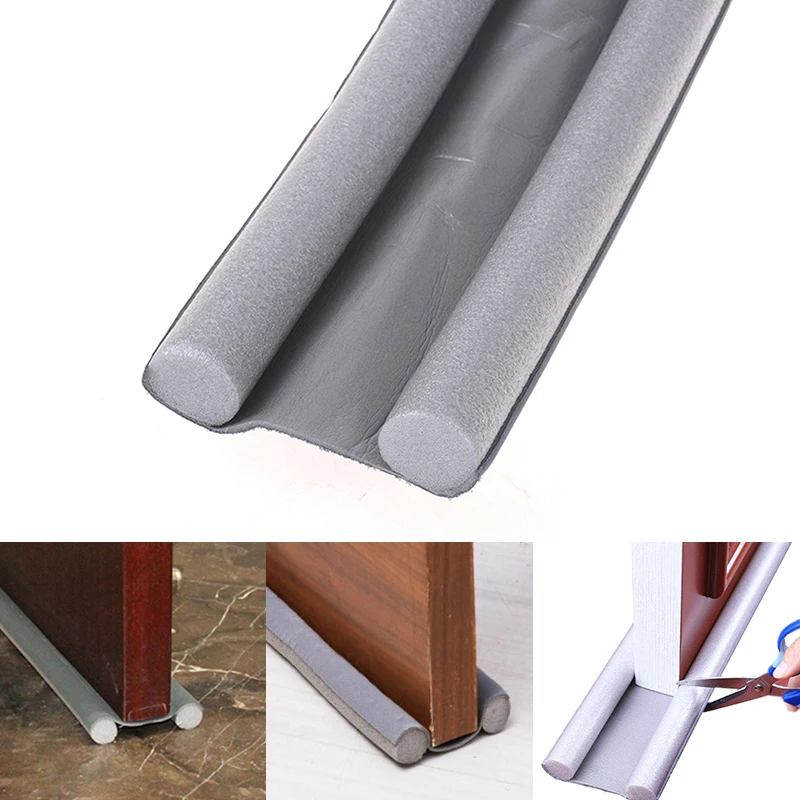 

95cm Flexible Door Bottom Anti Dust Sealing Strip Twin Stopper Windproof