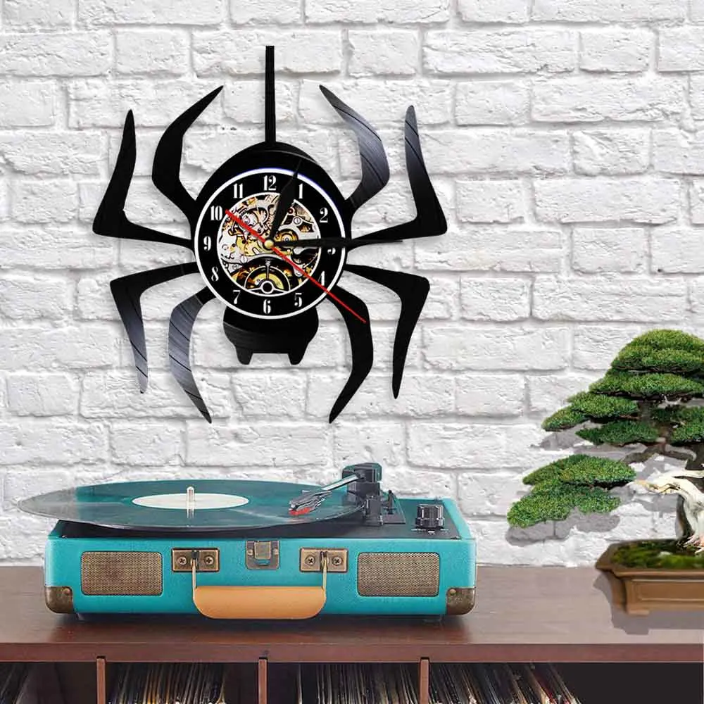 Настенные часы с изображением черной вдовы паука рандеид настенные для гостиной