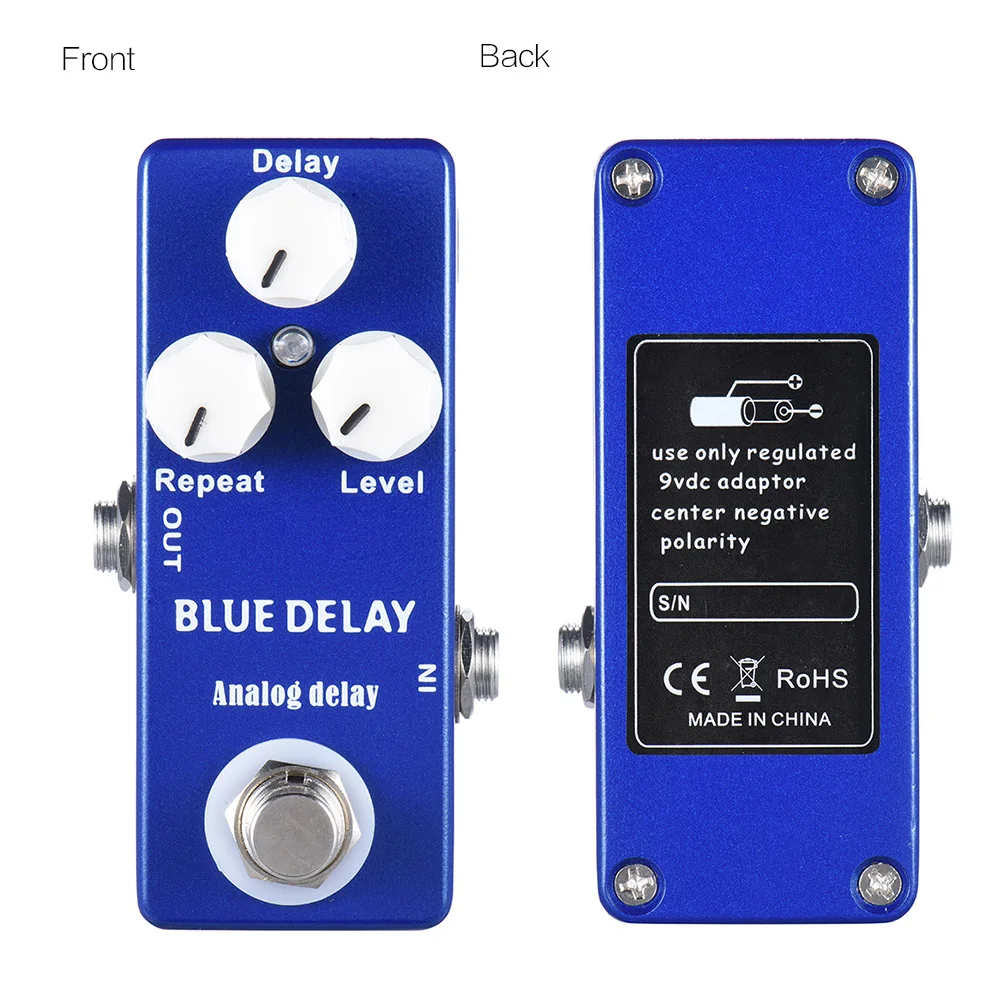Педаль для гитары MOSKY BLUE DELAY аналоговая задержка электрогитары Запчасти и