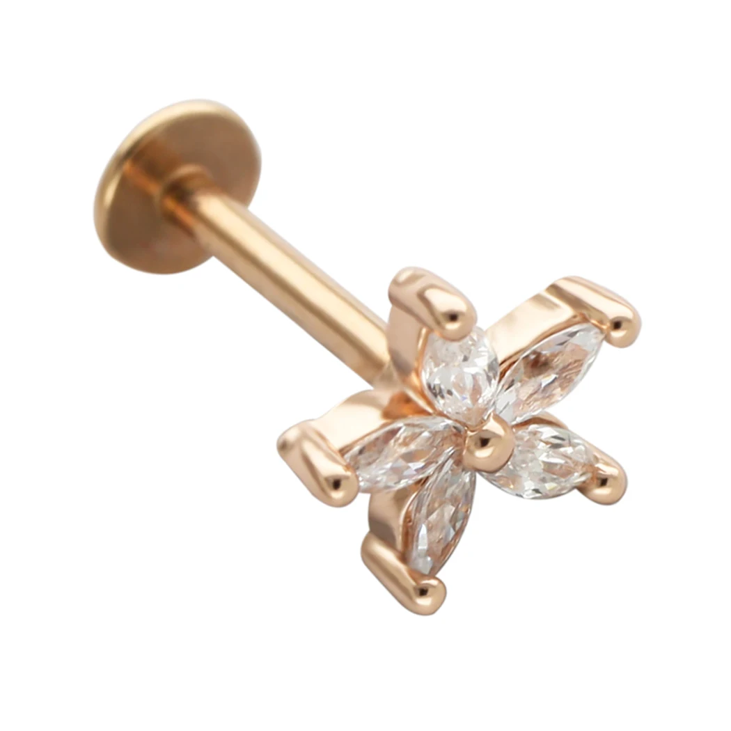 Серьги-гвоздики для губ из хирургической нержавеющей стали 16 г 6/8 мм | Украшения и