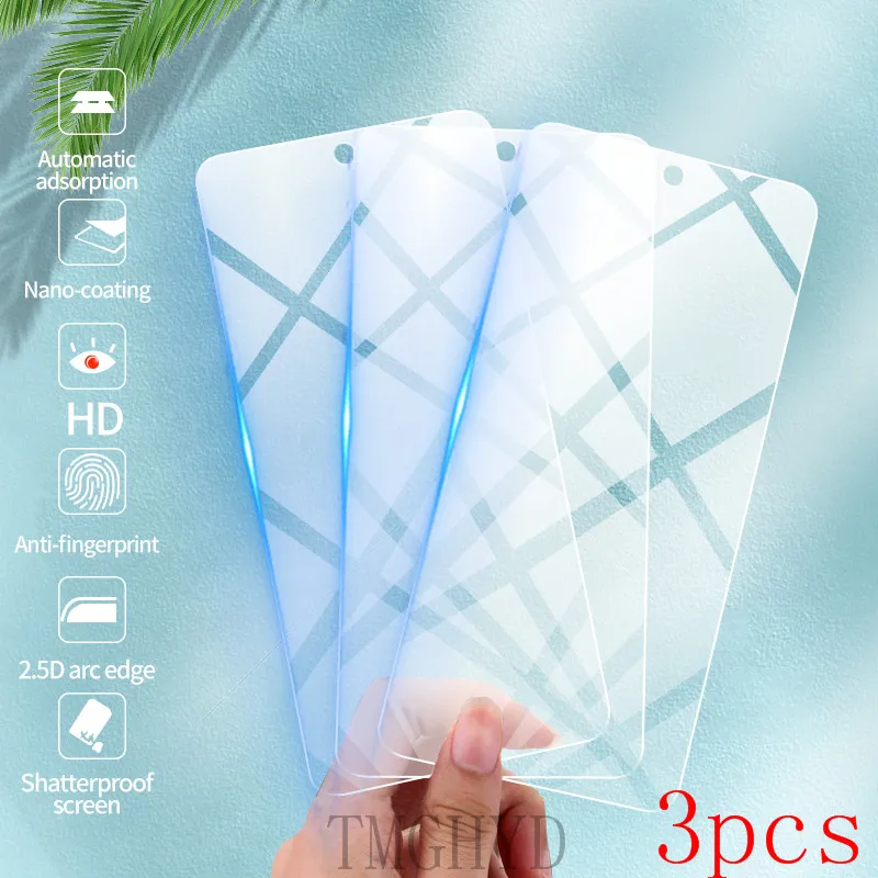 

3 Pcs Tempered Glass For Samsung Galaxy S21 Plus S20 FE A52 Screen Protector Glass For Samsung Note 20 10 Lite A02S A32 A72 Film