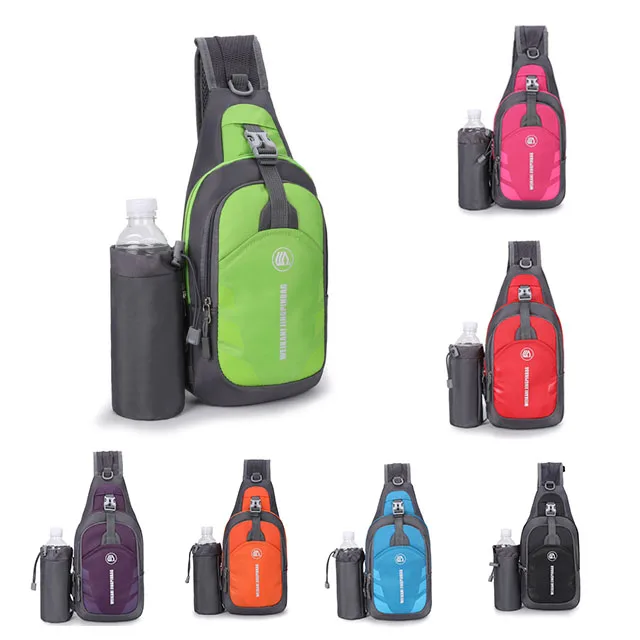 Crossbody Bags Sling Bag Chest Shoulder Backpack Bottle Holder Tablet Outdoor Hiking Workout Sports Bag 2020 Newest