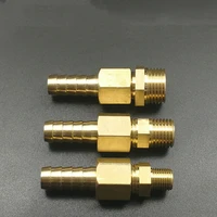 8mm hose barb x 18 14 38 bsp male thread brass rotary pipe fitting coupler connector adapter
