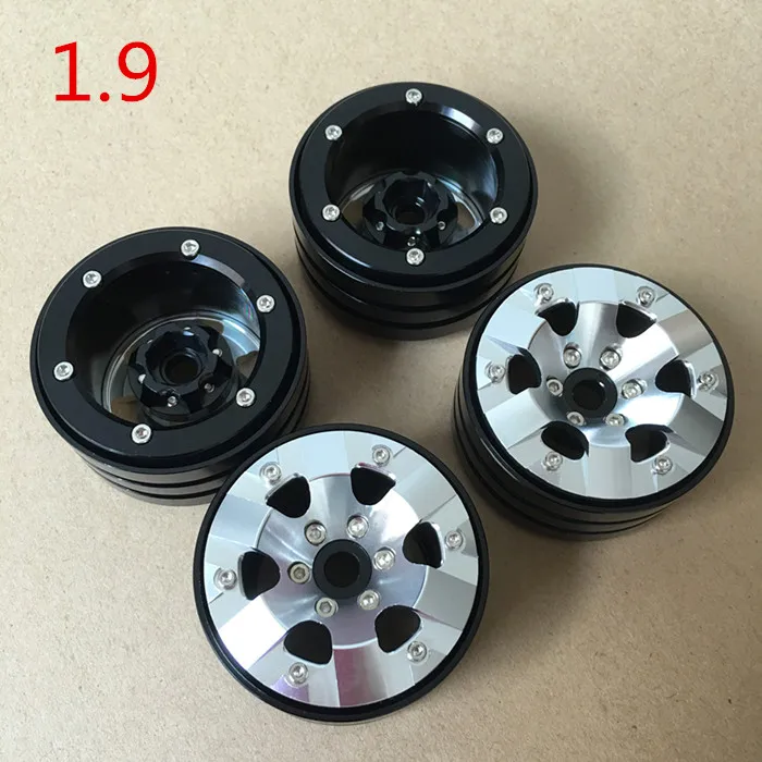 CNC machining 1.9inch all metal wheels for 1/10 Axial SCX10 D90