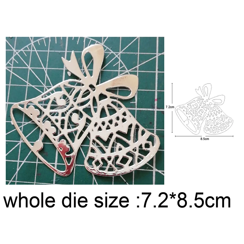 

metal cutting dies cut die Christmas lace bell decorations Scrapbooking dies crafts stamp knife mould blade punch stencils dies