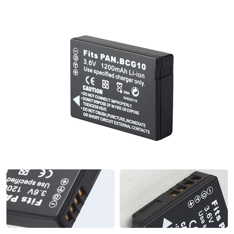 1200 мАч DMW-BCG10 DMW BCG10 BCG10E батарея камеры для Panasonic Lumix DMC-3D1 DMC-TZ7 DMC-TZ8 DMC-TZ10 dmktz19 DMWBCG10 |