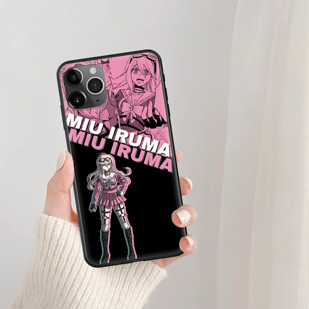 

Hot Anime Ronpa Danganronpa Phone Case For IPhone 5 5S SE 5C 6 6S 7 8 Plus X XS XR 11 12 Mini Pro Max 2020 black Prime Painting