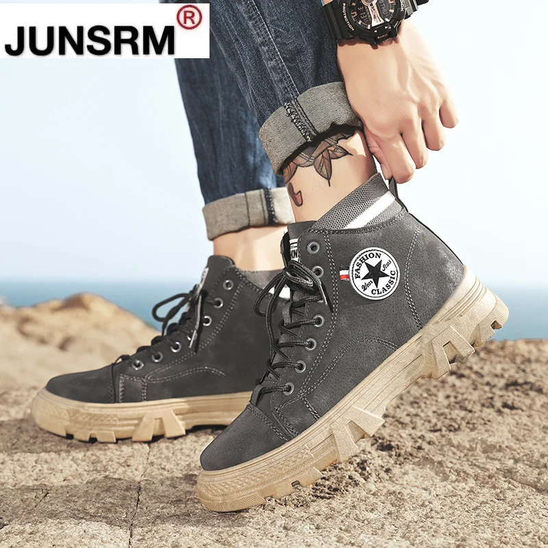 

Brand Springtime New Style 2021 Comfortable FashionCasual Martin Boots Spring and Autumn Lace up Man Boots