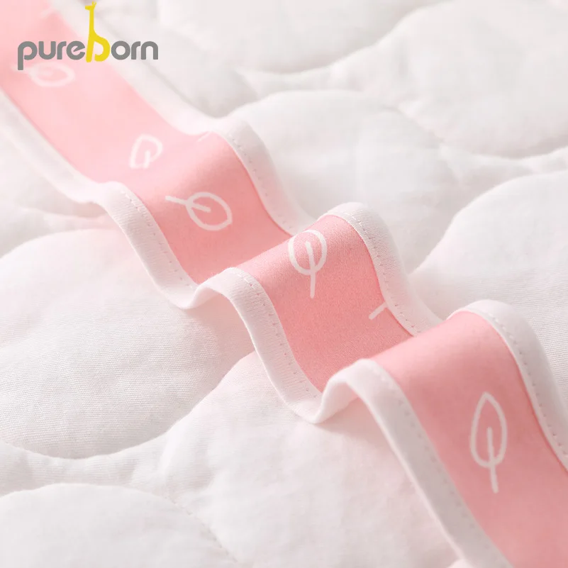 Стеганое одеяло Pureborn для младенцев фотография мультяшный кролик маленьких