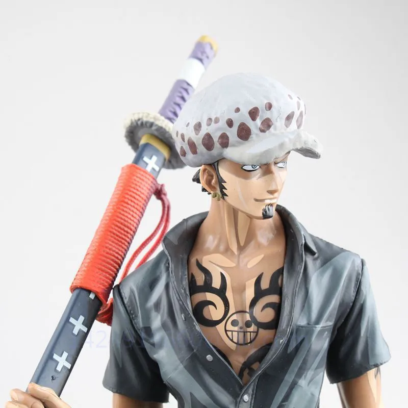 

30CM Anime ONE PIECE Trafalgar D Water Law Surgery Doctors Christmas Gift PVC Action Figure Model Statue Toy Free Shipping G702