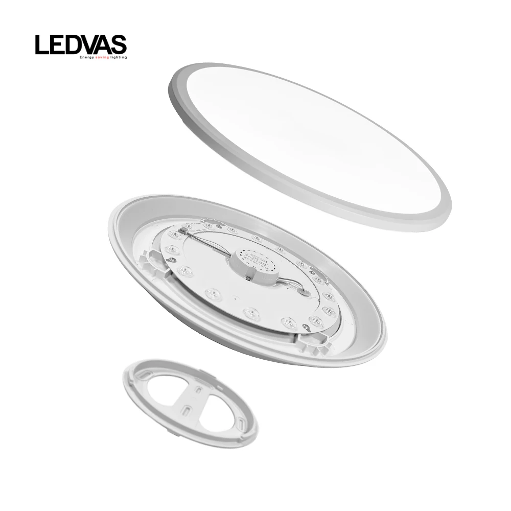 Lámpara de luz LED de techo frío de ahorro de energía, 6500K, 2 años de garantía, 15W/22W/28W, adecuado para dormitorio, cocina, pasillo, balcón