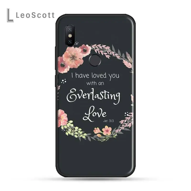

Bible letter pattern Phone Case For Xiaomi Redmi note 7 8 9 t max3 s 10 pro lite cover funda coque shell