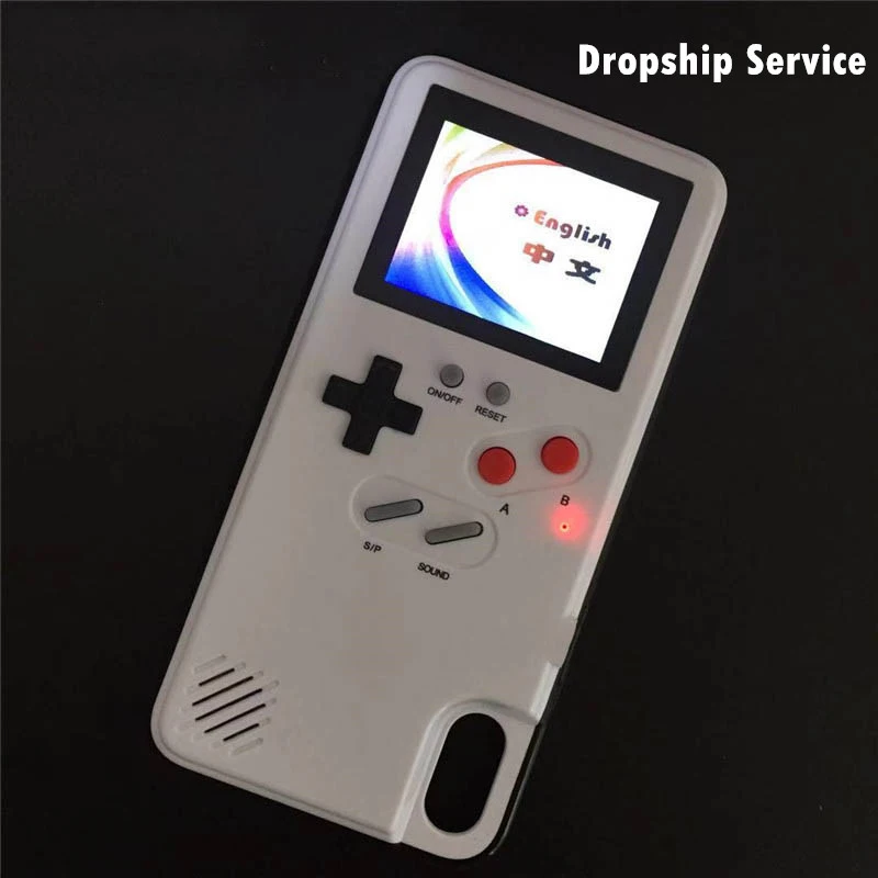Полноцветный дисплей 36 игровых чехлов для телефона iPhone Xs Max Xr X Gameboy чехол 6 7 8 Plus