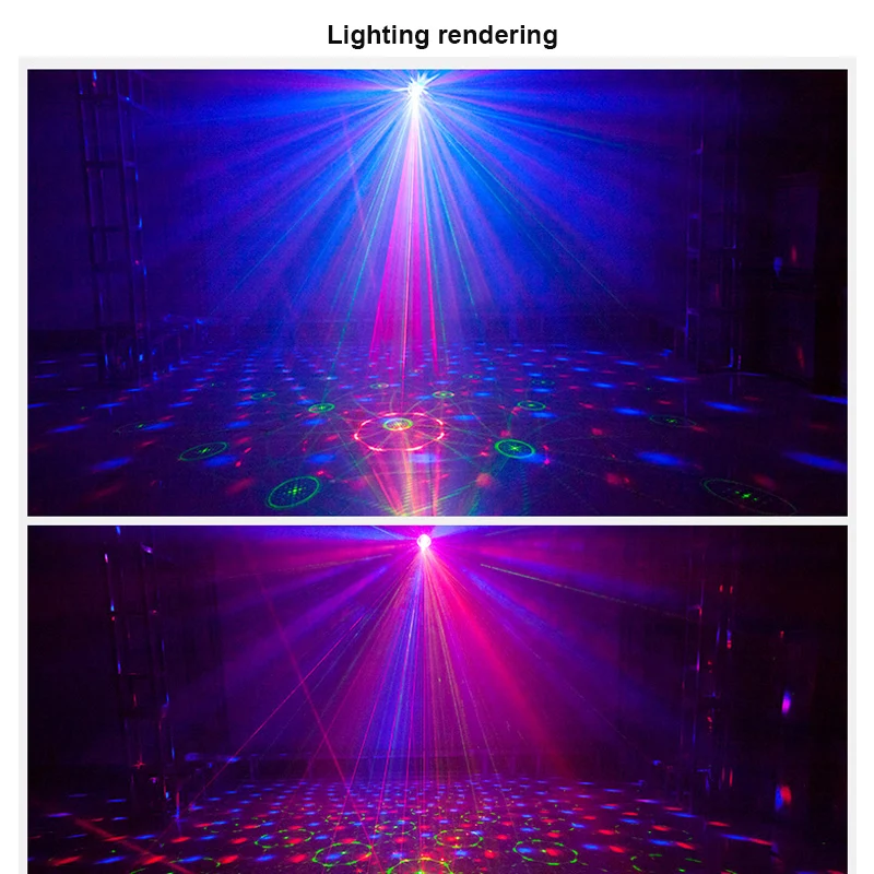 Bluetooth speaker laser stage lamp magic ball 60 patterns KTV bar voice DJ Projection Christmas holidays party | Освещение
