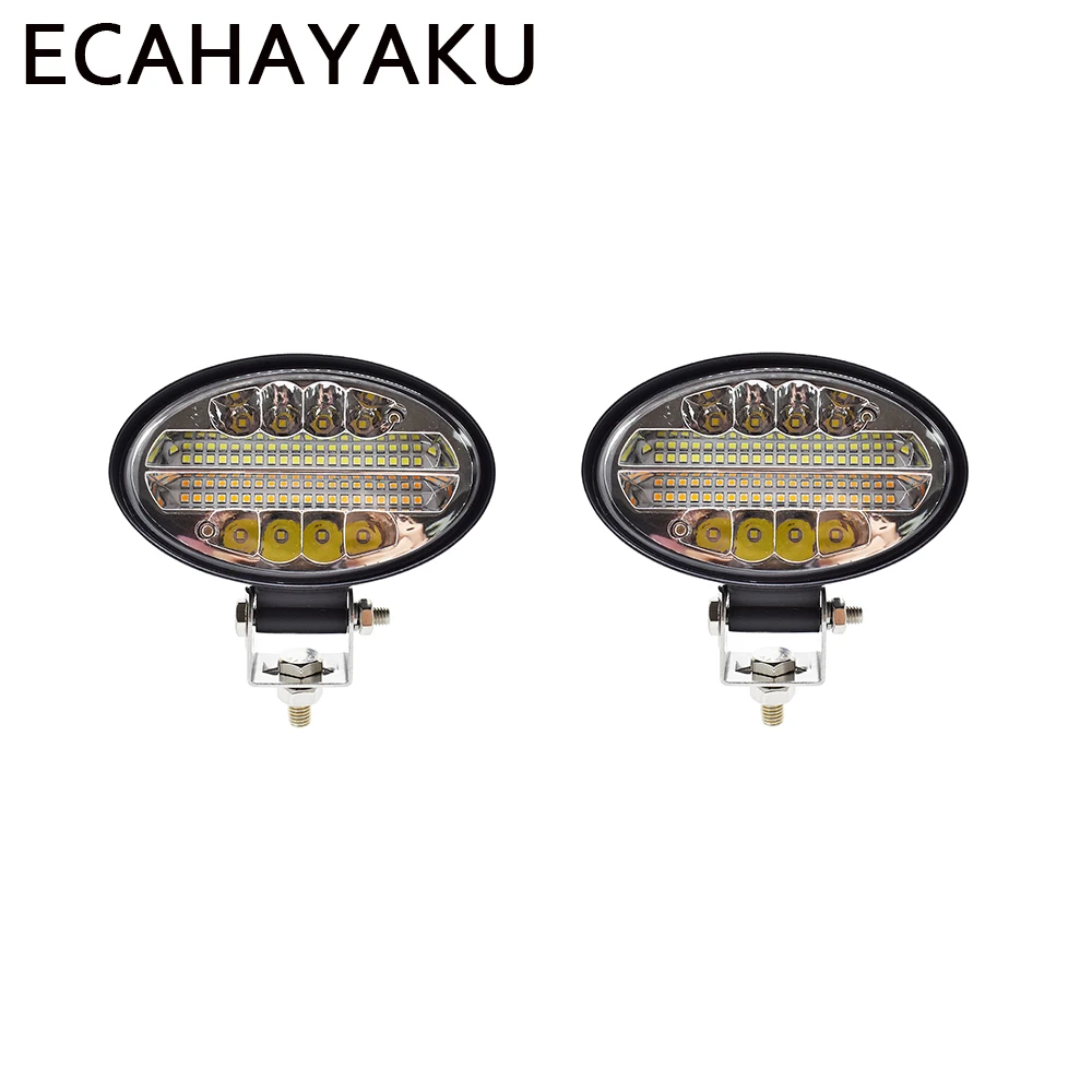 ECAHAYAKU 2 шт. 144W светодиодный рабочий светильник балка желтого цвета 5 дюймов туман