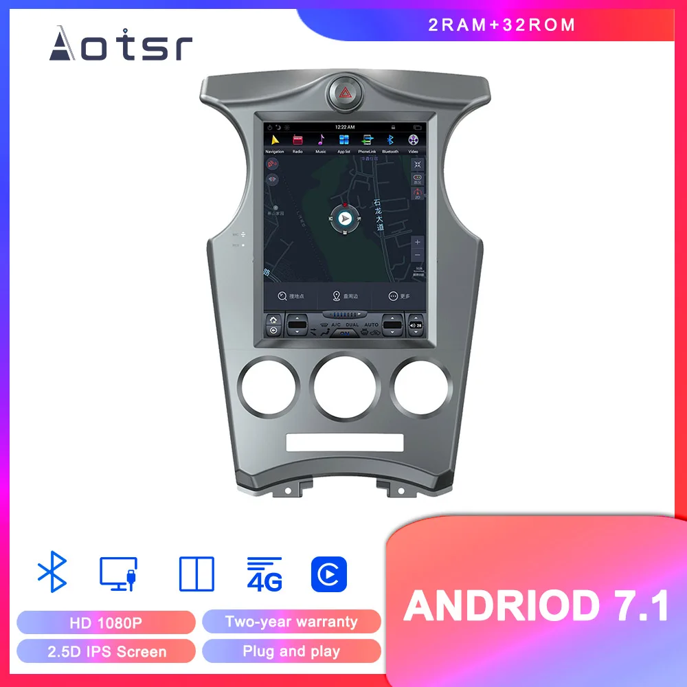

Car radio 2 din android 7.1 Tesla style screen FOR KIA Carens 2006-2011 Stereo radio Player tape recorder head unit stereo video