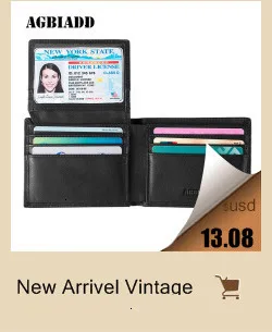 AGBIADD тонкий кошелек RFID передний карман бумажник минималистский безопасный тонкий кредитный держатель для карт B564-50