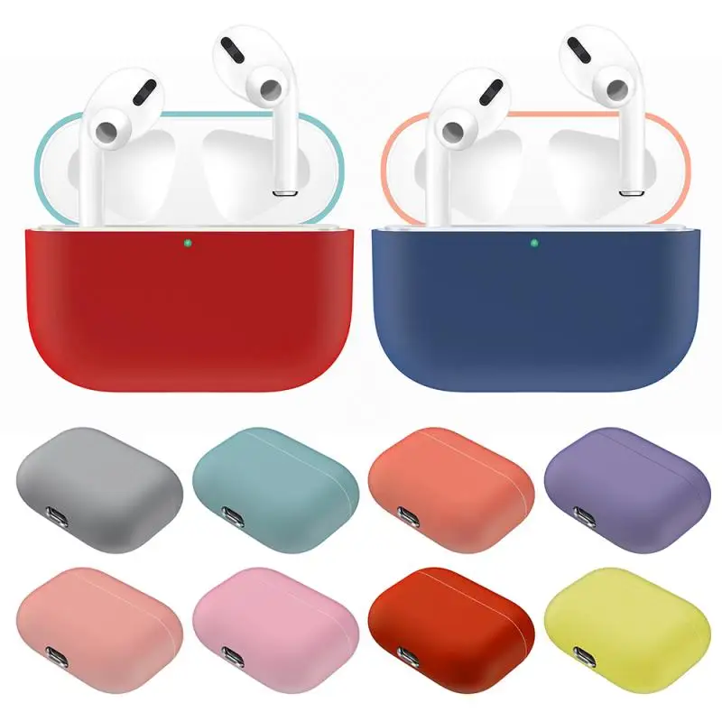 Беспроводной чехол для наушников Apple AirPods Pro силиконовый Air pods 3 защитный Earpods