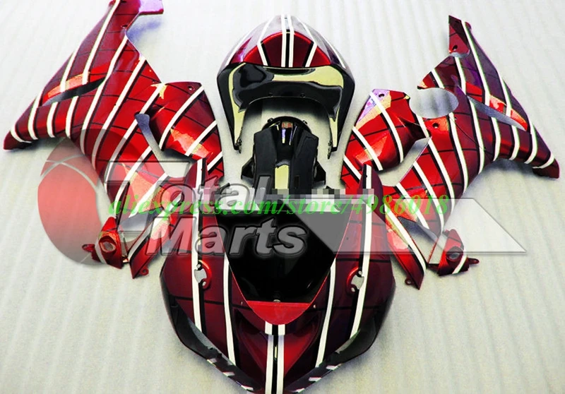 

4Gifts New ABS Motorcycle Whole Fairings Kit Fit for kawasaki Ninja ZX6R 636 2005 2006 05 06 6R ZX-6R Bodywork set Red black