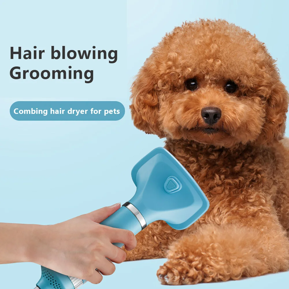 Secador de pelo para mascotas 2 en 1, máquina de secado para el cuidado de mascotas, cepillo rebanador, secador de pelo para perros, envío gratis
