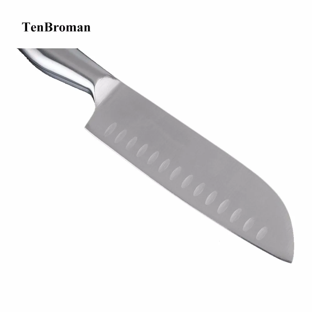 Кухонный нож шеф-повара TENBROMAN из нержавеющей стали в японском стиле для резки