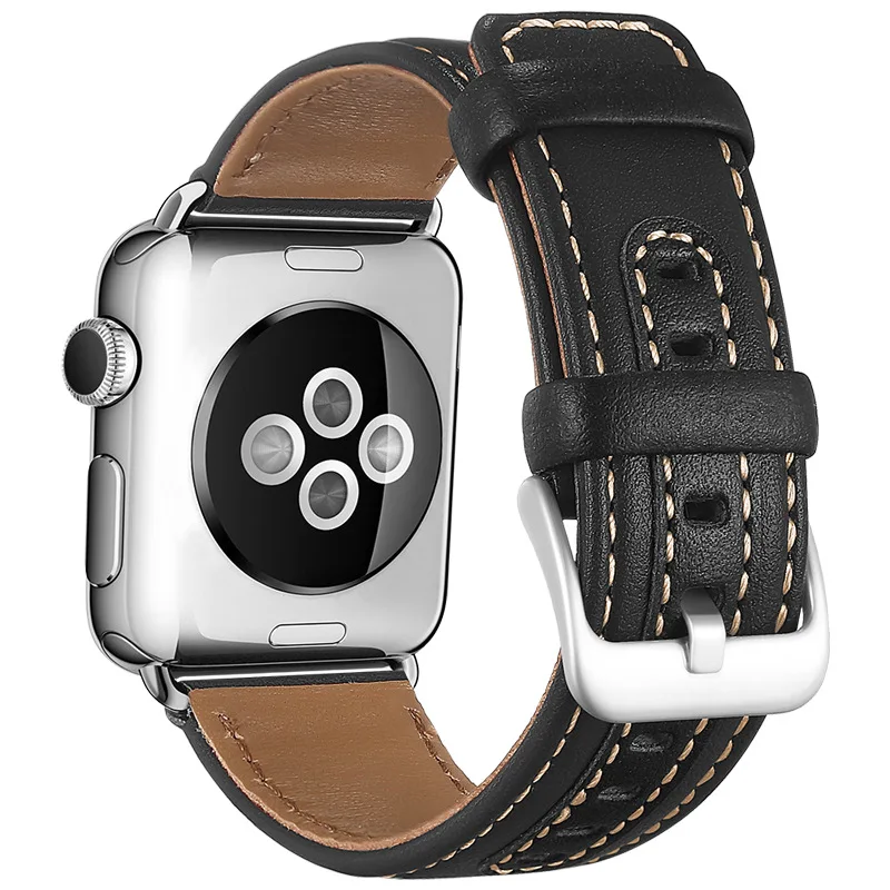 Ремешок из натуральной кожи для iWatch Apple Watch Series 4 3 2 1 38 мм 40 42 44 мм|Ремешки часов| |