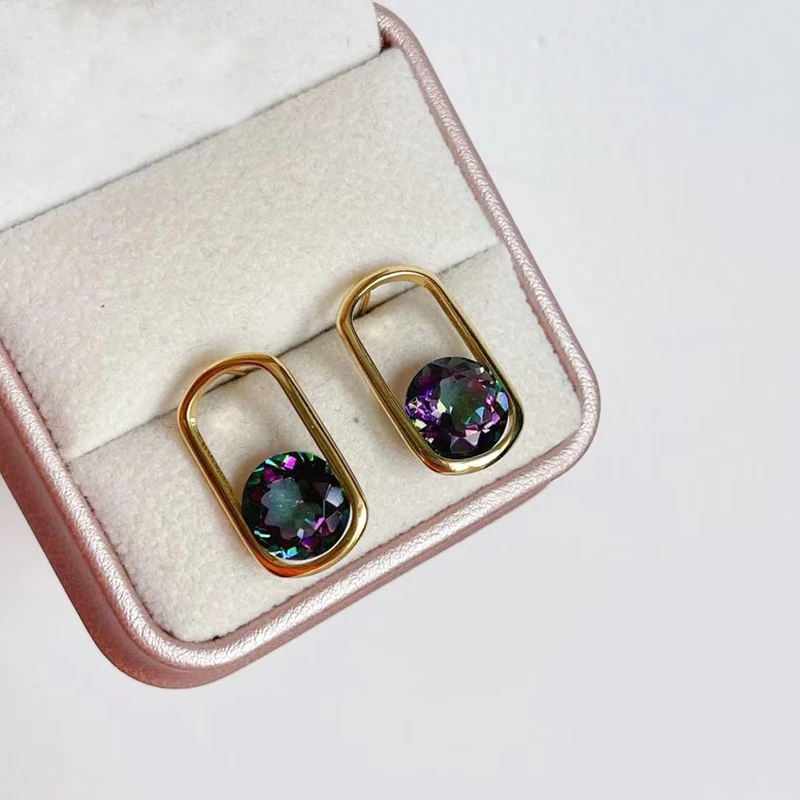 

Colorful crystal earrings