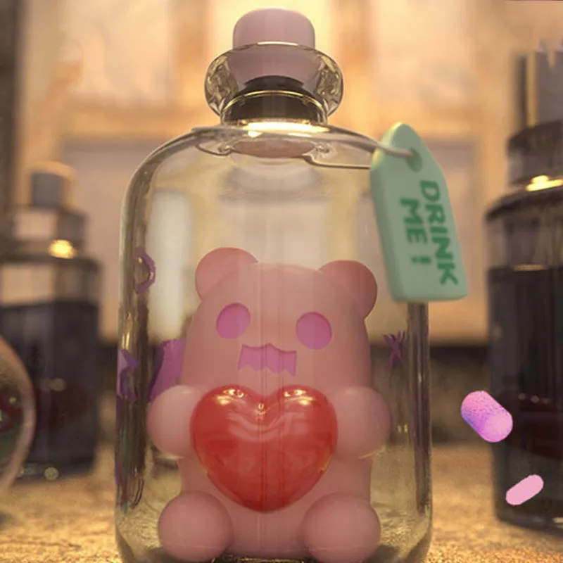 Blind Box-figura de acci&oacute;n Original de SHINWOO, oso fantasma, amor o muerte, Anime, sorpresa, bolso de adivinaci&oacute;n, modelo de dibujos animados, colecci&oacute;n de juguetes de regalo-2