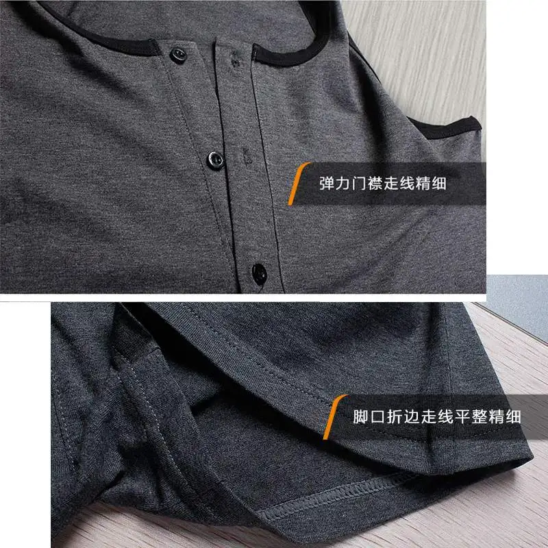 Цельное хлопковое нижнее белье мужские компрессионные топы без рукавов