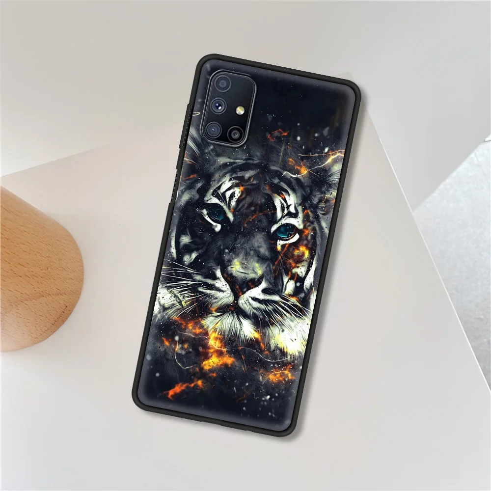 

Wolf, Tiger, Leopard, Lion Silicon Soft TPU Coque for Samsung Galaxy M01 M11 M21 M31 M31S M51 A7 A9 2018 Luxury Phone Case Cover